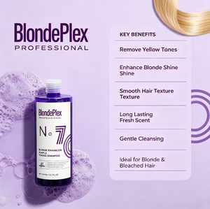 BlondePlex Hair - Tónico Morado Anti-Amarillo <span class=keywords><strong>para</strong></span> Cabello <span class=keywords><strong>Rubio</strong></span>, Champú Morado <span class=keywords><strong>para</strong></span> Eliminar Tonos Amarillos, Champú Violeta Plateado 400ml ODM/OEM - Product Image 3