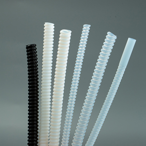 PTFE Corrugated Plumbing Water Hose Plastic Tubes Industrial Pipe Conduit Pipe Convoluted Ptfe Pipe