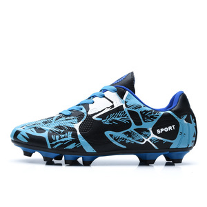 Chaussures de football pour garçons, tige synthétique, semelle extérieure en caoutchouc, semelle intermédiaire en EVA, doublure en mesh, chaussures de sport pour l'entraînement printanier - Product Image 5