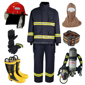EN469 Bombeiro Vestuário Bombeiro Terno 4 Camada Equipamento De Combate A Incêndios 3M NOMEX Aramida <span class=keywords><strong>Kevlar</strong></span> Uniforme Item Jaqueta Calças Fornecedor - Product Image 4