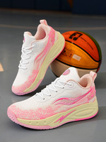 Chaussures de basketball été/printemps respirantes, absorption des chocs, design double couche, empeigne en mesh, unisexe, adaptées pour l'extérieur et le béton