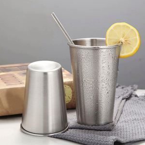 Hot Selling Custom 500ml Stainless Steel Travel <b>Mug</b> with Straw Cold <b>Thermal</b> Insulation for Measuring Cups - Product Image 6