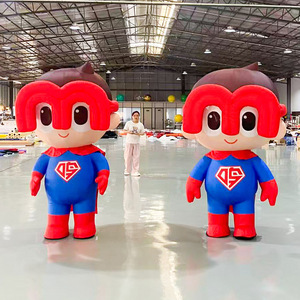 Cartoon Character <b>Inflatable</b> Costume 6-8 Ft Digital Printing Multi Color Zipper Closure Electric Pump <b>Inflation</b> - Product Image 2