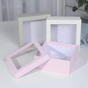 Scatola Regalo Minimalista con Finestra Trasparente, Scatola Personalizzata per Cosmetici, Vestiti, Scarpe, per Natale, Matrimoni, Feste - Product Image 2