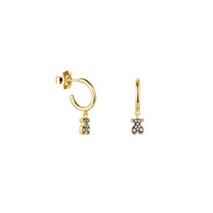 <span class=keywords><strong>Pendientes</strong></span> de Alta Calidad en Oferta 20226, Aros de Metal Pulido con Forma de Osito, Ideales para Uso Diario y Fiestas - Product Image 5