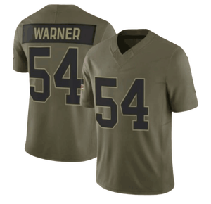 2025 Salute to Service Meilleure Qualité 10 # Amour 17 # Allen 26 # Barkley 54 # Maillot de football américain Warner Stitched - Product Image 5