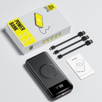 Produit tendance d'usine original 2025 nouveauté câble intégré personnalisé chargeur 27000mAh banques d'alimentation portables sans fil 20000mAh