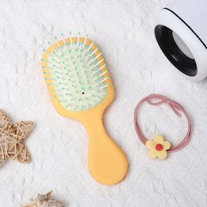 Mini Compact Hairbrush Travel <b>Detangling</b> <b>Brush</b> Wet Dry <b>Hair</b> Perfect for Bridesmaid Gifts Party Favors - Product Image 3