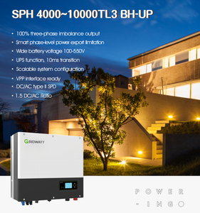 Growatt <span class=keywords><strong>7kva</strong></span> HV <span class=keywords><strong>onduleur</strong></span> hybride <span class=keywords><strong>prix</strong></span> SPH 7000TL3 BH-UP inverseur hibrido 7kw stock 7000w haute tension on/off grid <span class=keywords><strong>onduleur</strong></span> solaire - Product Image 3