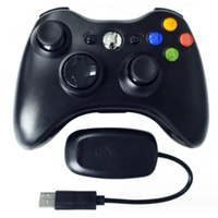 Finera para 360, Control Remoto Inalámbrico para Juegos de 2.4GHz con Motor de Vibración, Control con Palanca 3D