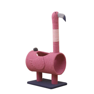 Hoge Kwaliteit Nieuwe Sisal Interactieve Huisdier Scratcher Huis Toren Condo Kat Bomen Hout Huisdier Kat Krabben Speelgoed Lente Voor Kat stok - Product Image 3