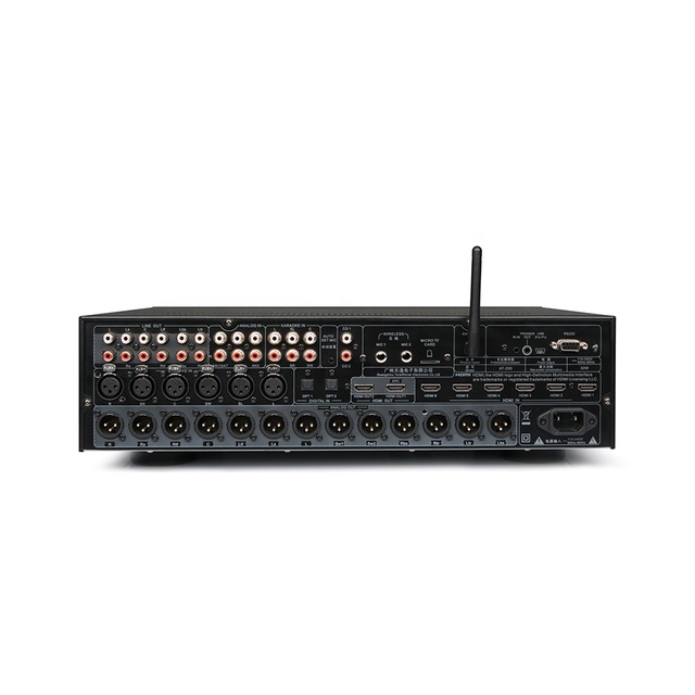 AT-200 Professional Theater Karaoke Integrated Audio-video Decoder DSP Processing 7.1 Decoding AV Pre Amplifier Home Amplifier