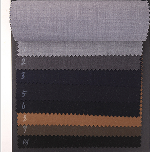 Màu Tối 68 <span class=keywords><strong>Polyester</strong></span> 29 <span class=keywords><strong>Viscose</strong></span> 3 Spandex Blend Twill Suiting Vải - Product Image 2