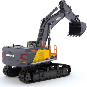 Huina 1592 22CH 1:14 Échelle de construction, voiture RC, chargeuse-pelleteuse hydraulique, <span class=keywords><strong>jouet</strong></span> excavateur, alliage métallique, <span class=keywords><strong>radiocommande</strong></span>, gros camion, pelle - Product Image 2