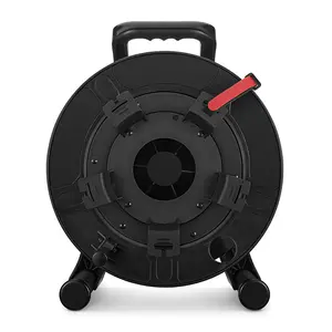 Portable Field Deployable Industrial Fiber Optic Cable Reel For radio and broadcast and pro audio applications