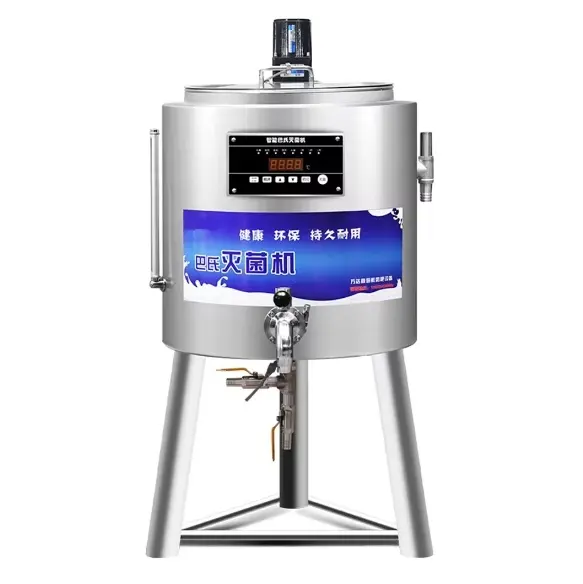 Equipo de Pasteurización Flash de Acero Inoxidable Máquina Industrial Vat 50L Máquina Pasteurizadora de Leche Pequeña Cerveza