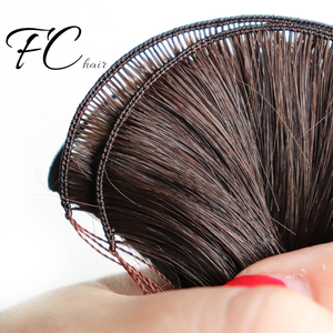 Fangcun 2022 Neue Beliebte Gerade Echthaar-Extensions Nahtlose Remy Handgeknüpfte Haartressen - Product Image 4