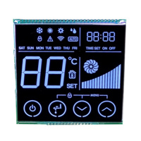 Écran LCD personnalisé à 2/3/4/6/7/14/16 chiffres, panneau d'affichage monochrome TN HTN STN FSTN VA, thermomètre, thermostat, affichage segmenté LCD
