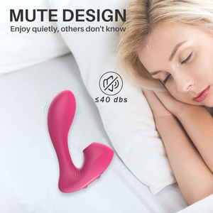 دمى حب للنساء يمكن ارتداؤها هزاز الحلمة مص البظر مع تصميم كتم الصوت ألعاب جنسية هزاز - Product Image 2