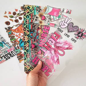 DDP Envío puerta a EE. UU. Cáncer <span class=keywords><strong>de</strong></span> <span class=keywords><strong>mama</strong></span> 16oz Libbey UV DTF Cup Wrap Tumbler Impresión <span class=keywords><strong>de</strong></span> transferencia personalizada Glas UV DTF Cup Wrap - Product Image 1