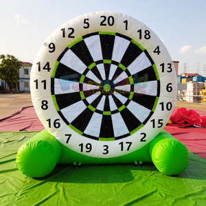 Tablero de dardos gigante inflable para deportes al aire libre con velcro, juego de fútbol con dardos y pelotas. - Product Image 5