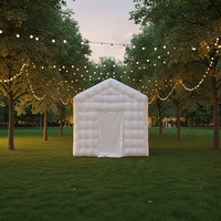 Tente de réception commerciale géante, tente cube gonflable, tente disco LED, tente de boîte de nuit gonflable, chapiteau pour l'extérieur
