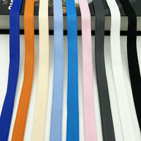 Bande de bordure latérale micro-élastique en filament de polyester haute élasticité de 1 cm, 46 couleurs, pour T-shirts et sweat-shirts pour enfants
