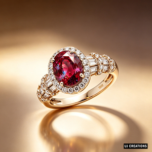 Bague personnalisée en or massif S925/10K/14K/18K/PT900 avec pierre précieuse ovale, diamant de laboratoire qualité VVS-VS, taille brillant, bijoux de mode - Product Image 6