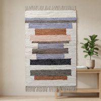 Indian Wholesale Natural Cotton Rectangle Braided Floor Rug Handmade Carpet for Living Room Bedroom Durable Eco Friendly