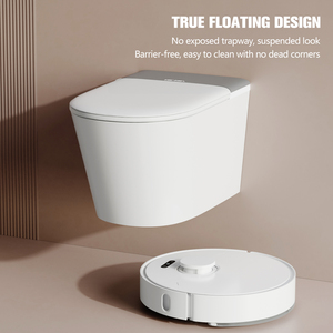MUBI <span class=keywords><strong>WC</strong></span> intelligent <span class=keywords><strong>suspendu</strong></span> mural avec bidet intégré, siphon en P, et télé<span class=keywords><strong>commande</strong></span> - Product Image 2