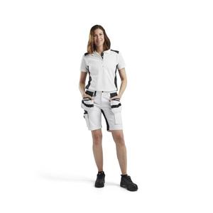 BLAKLADER - 717110001099C44 Women's painter <b>shorts</b> with <b>stretch</b> White/Black - EAN 7330509865583 <b>WORK</b> TROUSERS <b>WORK</b> <b>SHORTS</b> - Product Image 3