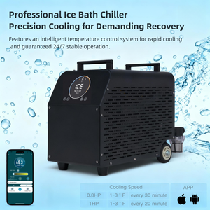 水耕チラー1HPコールドプランジシステムアイスバス冷却空気冷却技術屋内用 - Product Image 3