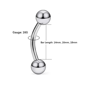 Muestra Gratuita <span class=keywords><strong>de</strong></span> Joyería para <span class=keywords><strong>Piercing</strong></span> Corporal, Anillos <span class=keywords><strong>de</strong></span> Lengua Curvos con Ojos <span class=keywords><strong>de</strong></span> <span class=keywords><strong>Serpiente</strong></span> Coloridos - Product Image 4