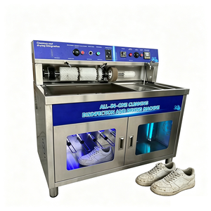 Commercial Stainless Steel 30 Shoes Washing Machine with UV Sterilization Sneaker Cleaning Drying Machine for Laundry Gym Hotel