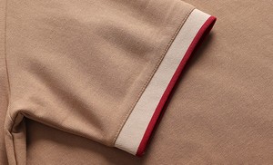 Polo de manga corta para hombre, de piqué, 240GSM, suave, con cuello ribeteado, estilo académico <span class=keywords><strong>japon</strong></span>és minimalista, corte relajado, para marca de ropa personalizada - Product Image 4