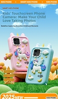 Jumon Jouet pour enfants Appareil photo numérique portable rechargeable pour enfants avec musique MP3 2,36" CMOS avec jeux