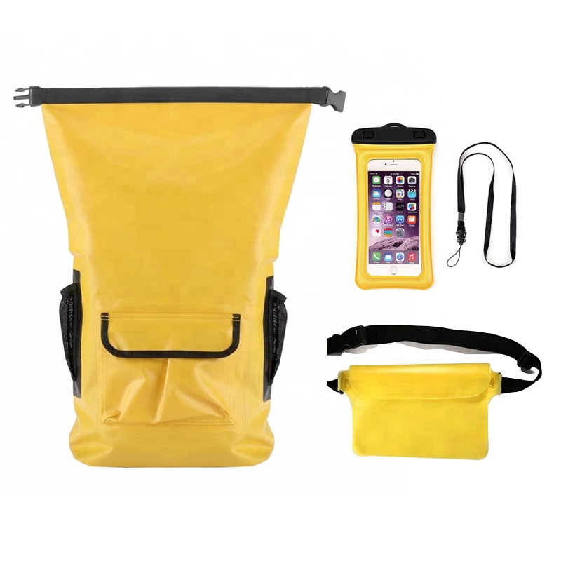 Водонепроницаемая сумка для плавания на открытом воздухе, сумка для хранения для кемпинга и рафтинга, сумка для телефона и поясная сумка, водонепроницаемый походный рюкзак