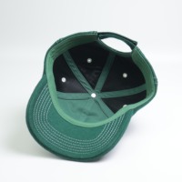 Gorra de Béisbol Curva de 6 Paneles Personalizada OEM, Bordada con Etiqueta de Lana, Diseño de Letras, Patrón de Tela de Lana