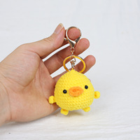 Porte-clés au crochet fait main, kawaii, amigurumi, porte-clés animaux, porte-clés au crochet, macramé, canard, chien, lapin, cochon, ours, capybara