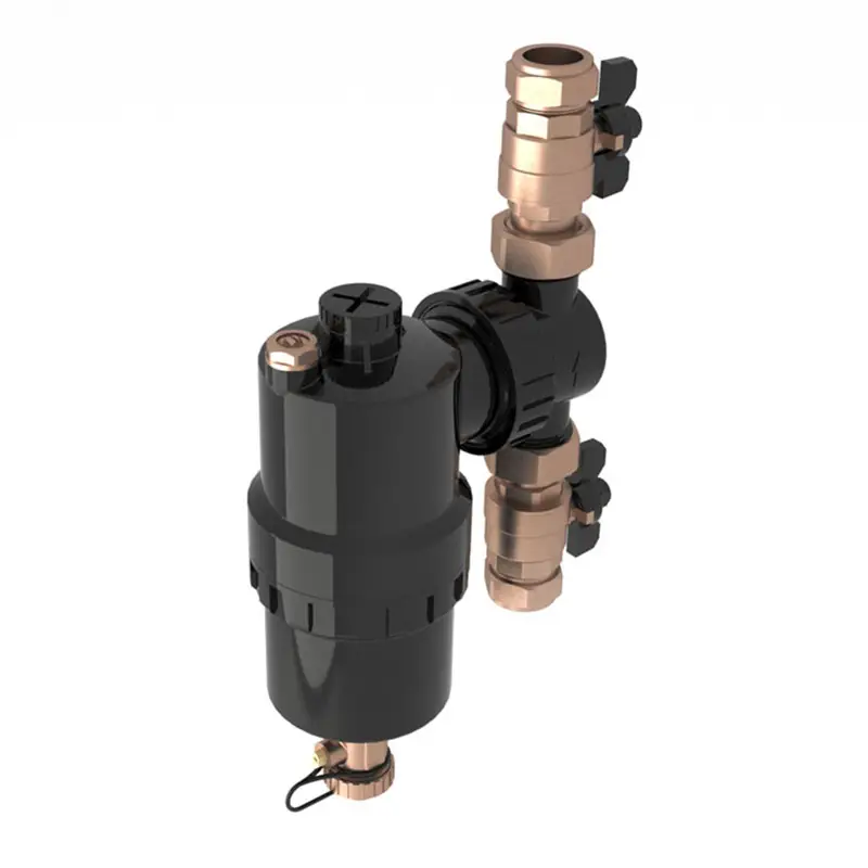 New dirt separator water purifier black brass pipe 9000 gauss magnet filter magnet