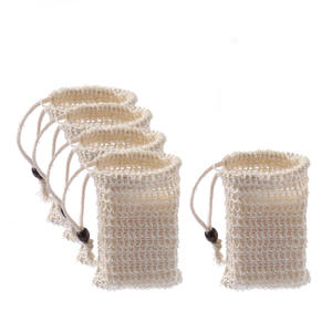 Bolsa de jabón exfoliante biodegradable, bolsa de malla de embalaje, protector de jabón de Sisal respetuoso con el medio ambiente con logotipo personalizado - Product Image 5