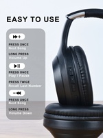 Casque sans fil pliable K3 2025 avec radio FM, microphone dynamique USB, étanche, ANC, chipset JL pour le sport et les DJ