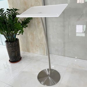 Podio de Acrílico Transparente con Base de Acero, Diseño Moderno, Mueble de <span class=keywords><strong>Teatro</strong></span> <span class=keywords><strong>para</strong></span> Exteriores, Escuelas e Iglesias - Product Image 2