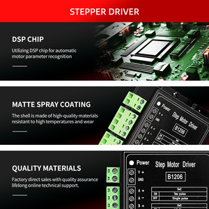 Controlador de motor paso a paso Kaihong Motor B1206 20-110V DC 6.0A de paso completo y medio paso para máquina automática peladora de cables y terminales - Product Image 3