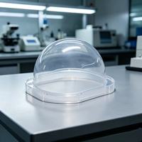 Couverture en polycarbonate PC transparente en forme de dôme, bouclier protecteur en plastique transparent de forme spéciale pour lampe, lanterneau, panneau solaire