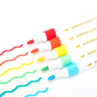 Meilleure vente ensemble de marqueurs acryliques fournitures de dessin d'art pour enfants stylo acrylique triangle bricolage créatif