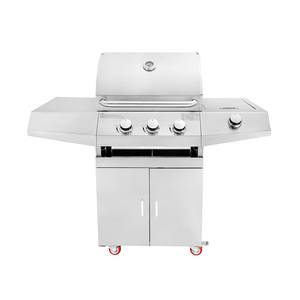 Hot Sale Modern Premium Style Outdoor Gas <b>BBQ</b> Luxurious Steel Modular Kitchen for Backyard Gatherings <b>Standing</b> Oven CB4531 Steel - Product Image 4