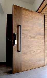 Puerta Pivotante de Entrada Principal Exterior Moderna de Aluminio a Medida para Villa en EE. UU., Antirrobo - Product Image 2