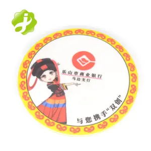 Groothandel Promotie Goedkope Custom Zachte Siliconen Non Slip Drank Coaster Japan Oma Pvc Coaster