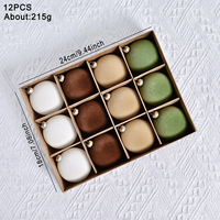 Juego de Adornos Navideños de Bolas Flocadas de Alta Calidad de 6 cm, Decoraciones para Árboles con Tacto de Terciopelo Suave, Adornos Colgantes para Navidad, Hogar, Fiestas